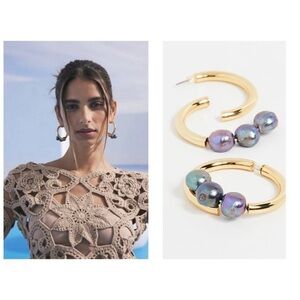 💕CULT GAIA💕 Leonie Earring - Black Pearl